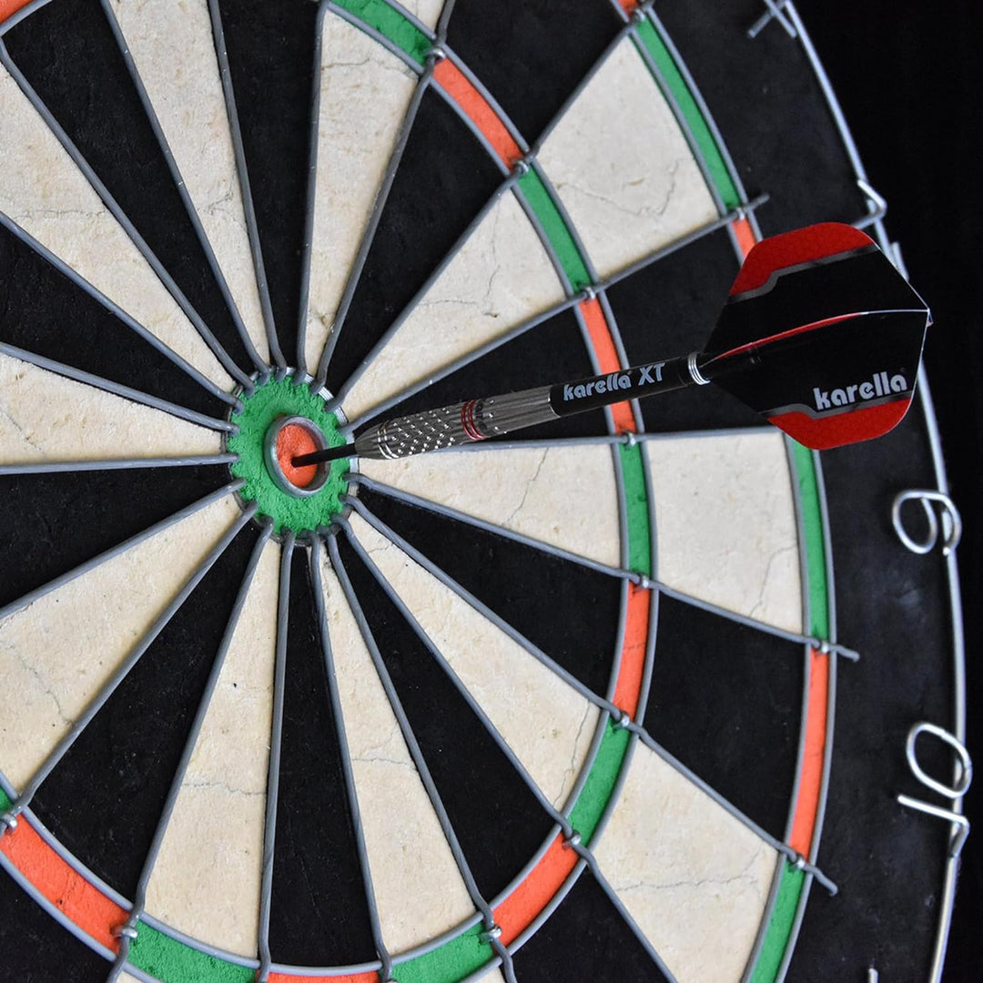 Karella Commander Steeldart und Softdart Silver, 90% Tungsten, 19, 21g, 23g, für klassisches Dartboa