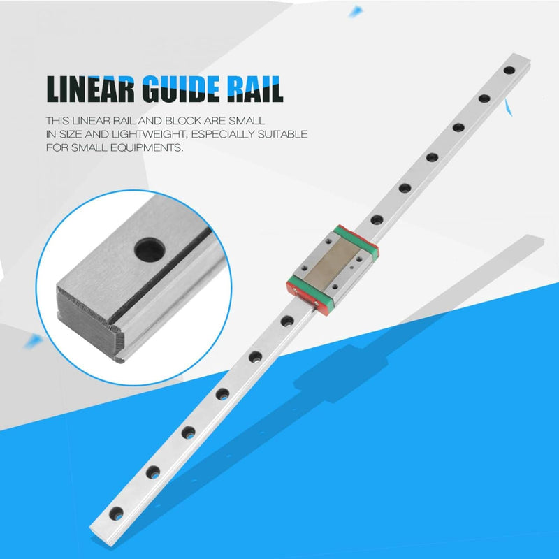 Linearführung, Lineargleitführung Miniatur-Linearführung 350 mm Breite 12 mm mit Gleitblock
