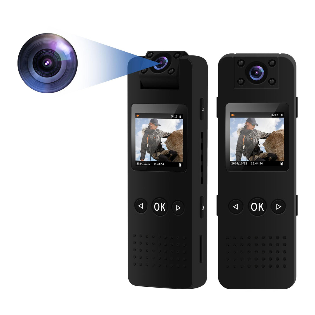 4K Bodycam Körperkamera Mini, Body Cam mit APP, Mini Body Camera Bewegungserkennung Tragbare Überwac