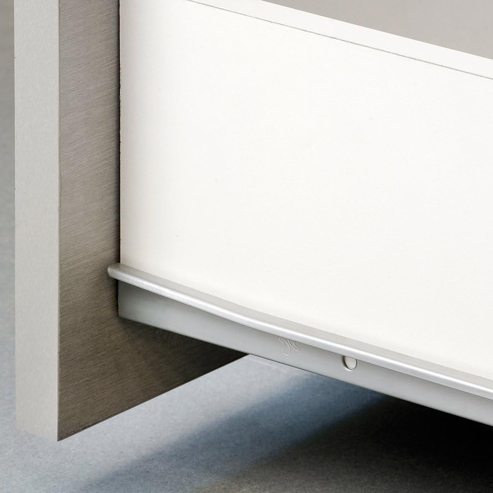 Emuca - Schubladenführungen mit Rollen und Teilauszug, Aluminium lackiert, 800 mm, 5 Stück L 800mm G