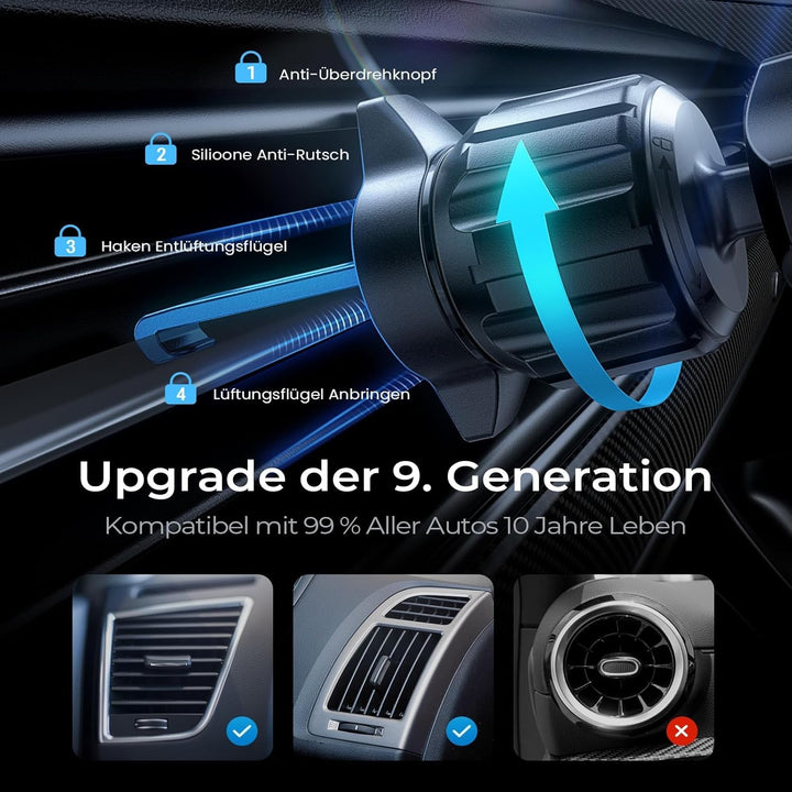 LISEN für Magsafe Autohalterung 15W Handyhalterung Auto mit Ladefunktion Handy Halterung Auto Magsaf