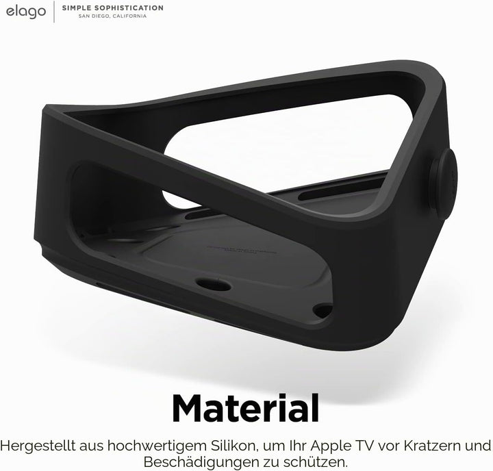 elago Mehrfachmontage Kompatibel mit Apple TV 4K 3rd Generation (2022) - 3 Montageoptionen: Magnet,