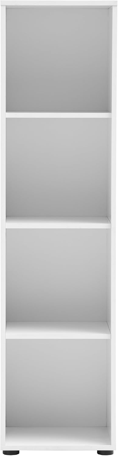 Schildmeyer Regal Metz 161165, weiss matt, 38,2 x 38,2 x 150 cm, Weiss Matt