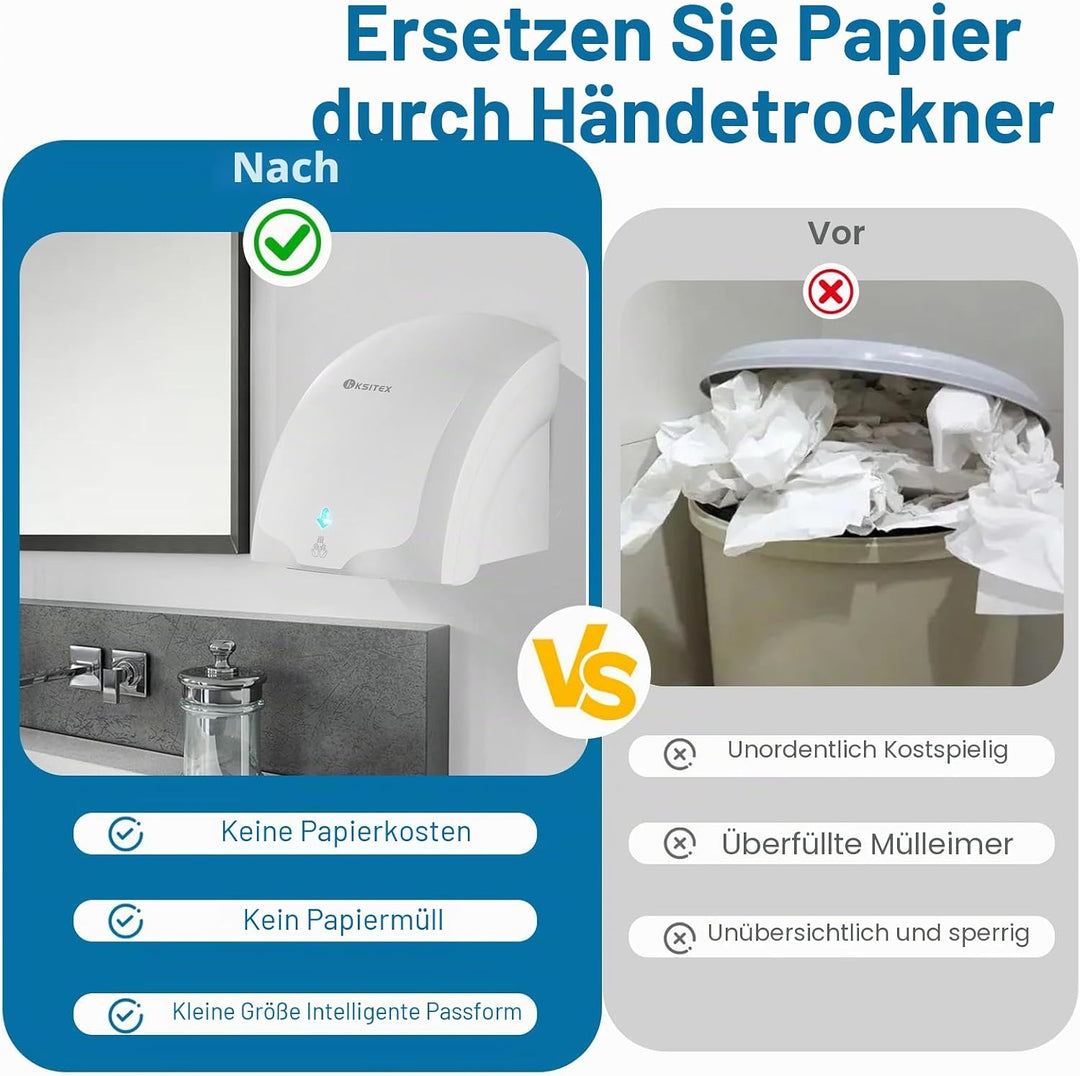 Händetrockner, Automatischer Hochgeschwindigkeits-Händetrockner, Gewerblicher Elektrischer Trockner,