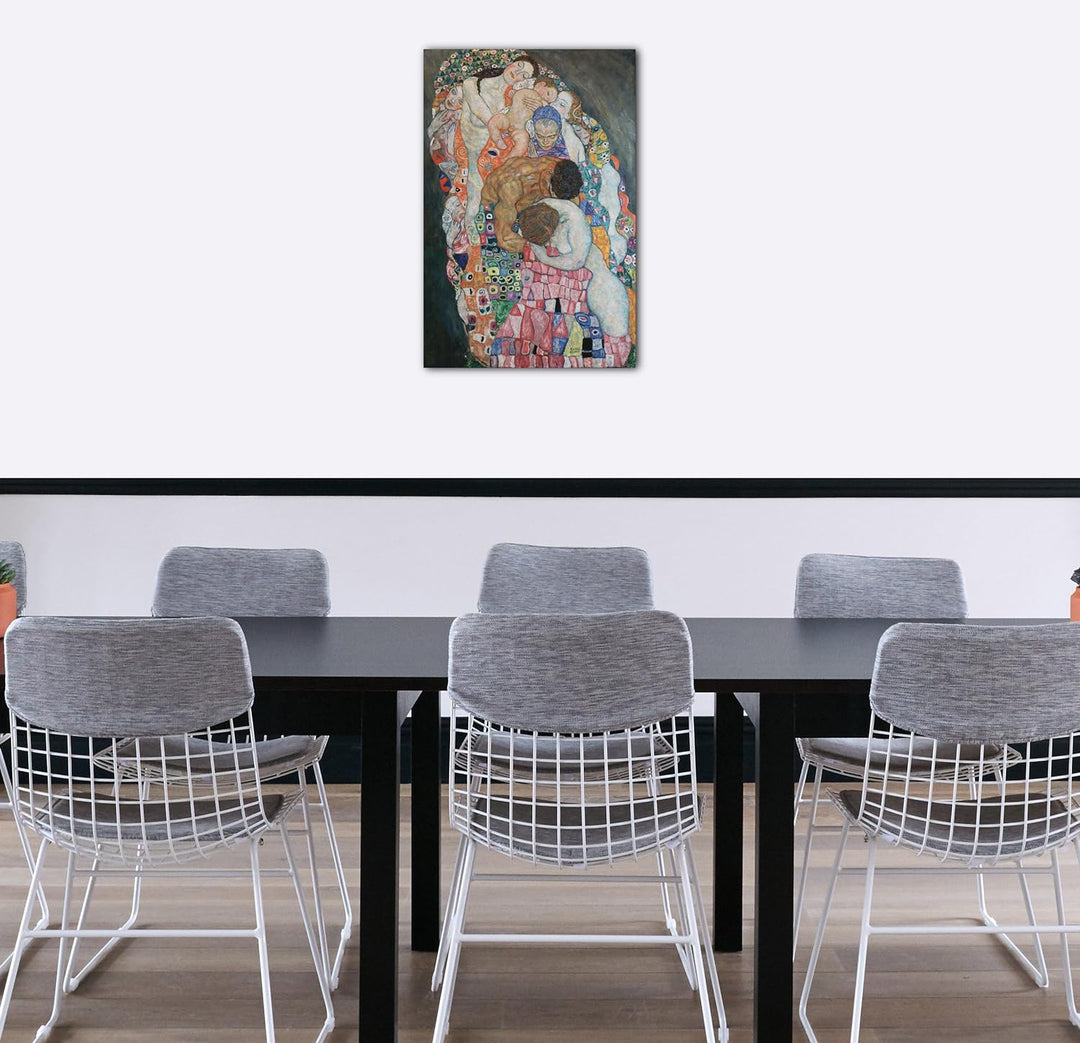 Printed Paintings Leinwand (40x60cm): Gustav Klimt - Tod und Leben (1908-1915) 40x60 cm, 40x60 cm