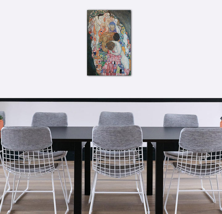 Printed Paintings Leinwand (40x60cm): Gustav Klimt - Tod und Leben (1908-1915) 40x60 cm, 40x60 cm