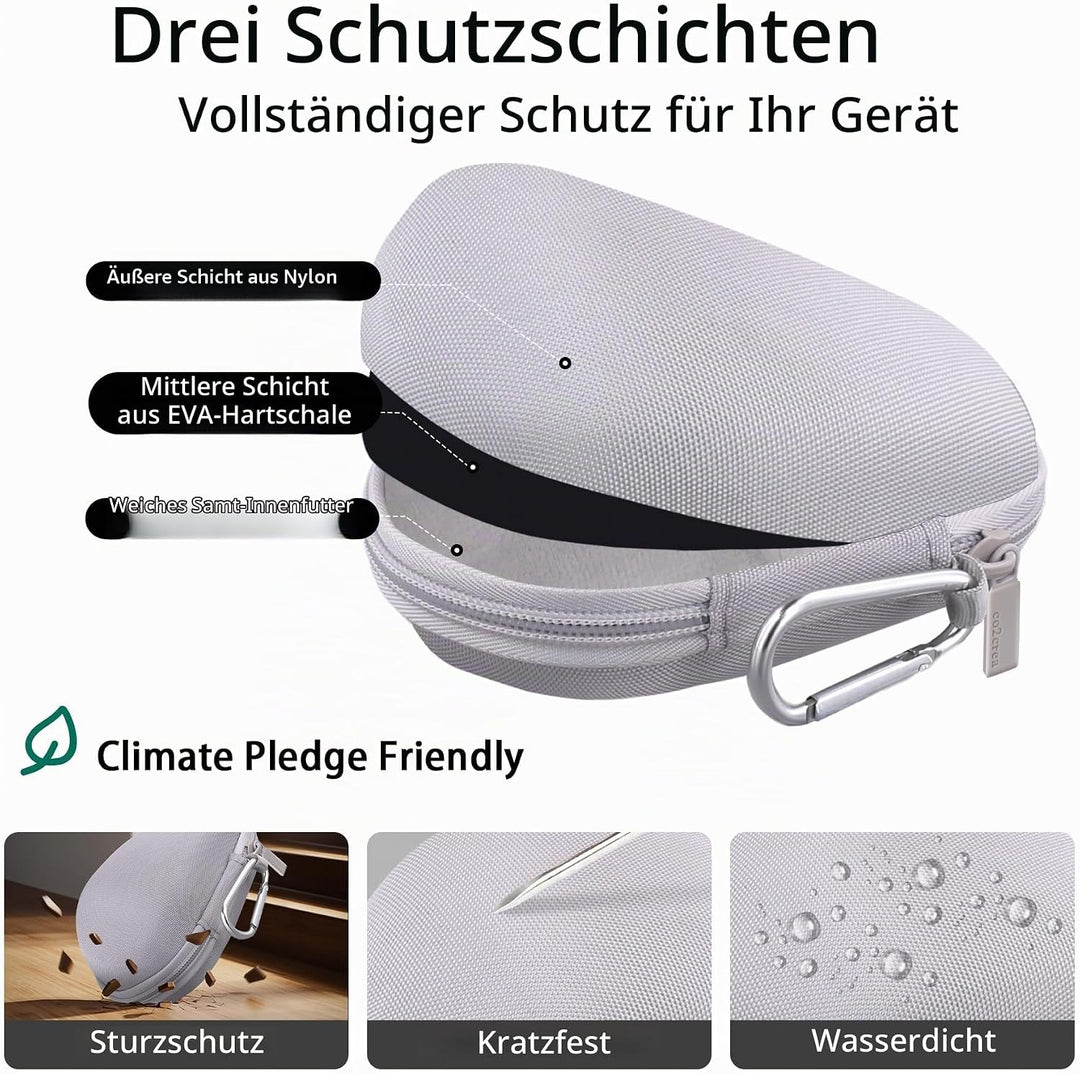 co2CREA Hart Schutz Hülle Etui Tasche für Logitech MX Master 4 /Master 3 /Master 3S Kabellose Maus W
