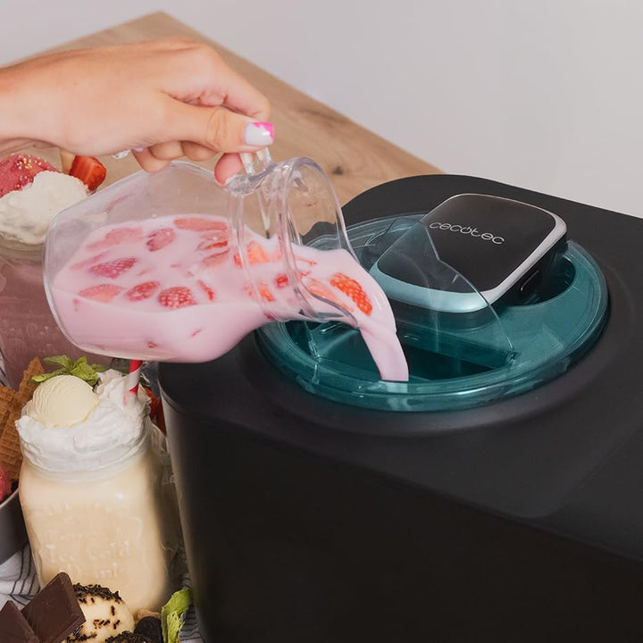 Cecotec Eismaschine mit 1,2 L Kompressor Gelacy 1200 Touch. 110 W, Eiscreme-Maschine, Touchscreen, K