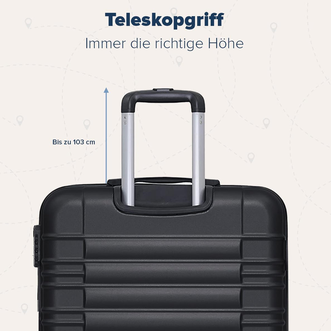 TRVLMORE Koffer & Trolleys - Koffer Set, Kofferset 2 Teilig, Handgepäck Koffer, Hartschalenkoffer Gr