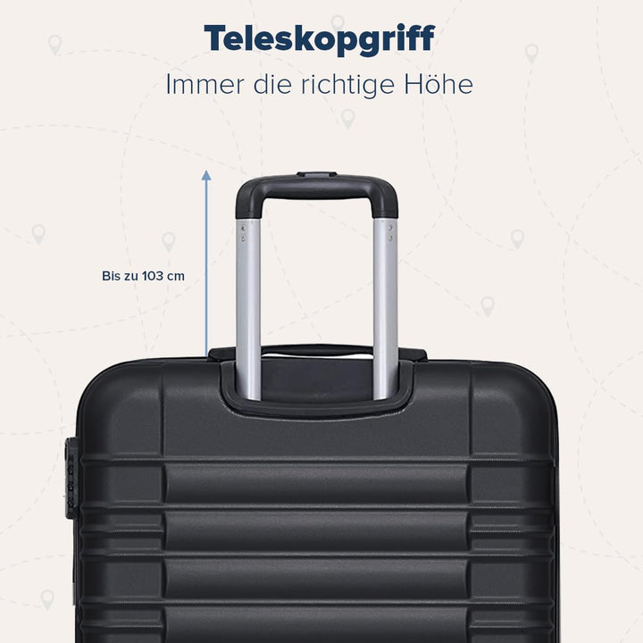 TRVLMORE Koffer & Trolleys - Koffer Set, Kofferset 2 Teilig, Handgepäck Koffer, Hartschalenkoffer Gr