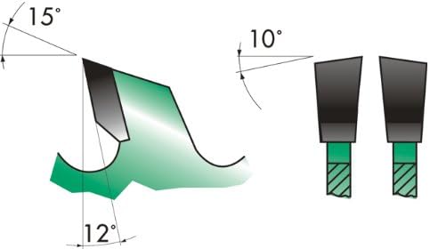 Edessö 34050030 HM-Kreissägeblatt Präzision-Standard 2 Knl HW, Z=72 UW, 500 x 4,0/3,0 x 30 mm, Silbe