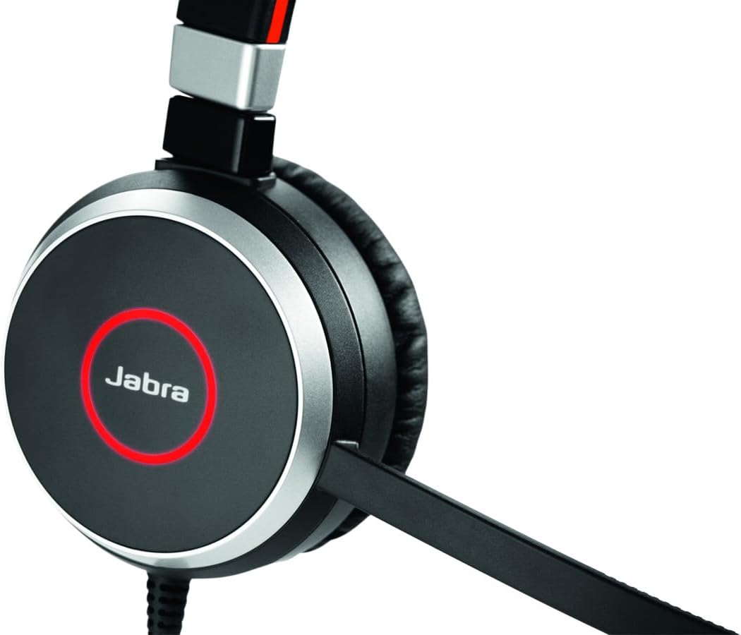 Jabra Evolve 65 SE Drahtlose Stereokopfhörer — Bluetooth, Mikrofon mit Geräuschunterdrückung, lange