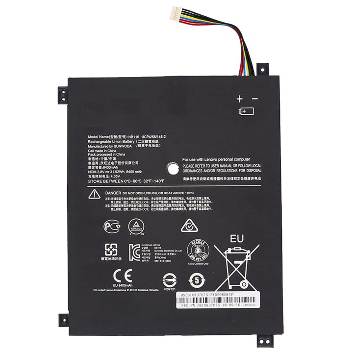 XITAIAN 3.8V 31.92Wh 8400mAh NB116 Ersatz Laptop Akku für Lenovo IdeaPad 100S-11IBY 100S-80 R2 100S