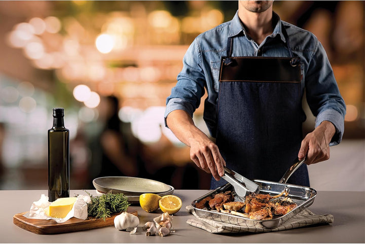 GRANO Tramontina 62159-280 Bratpfanne, 18/10-Stahl Edelstahl, Edelstahl