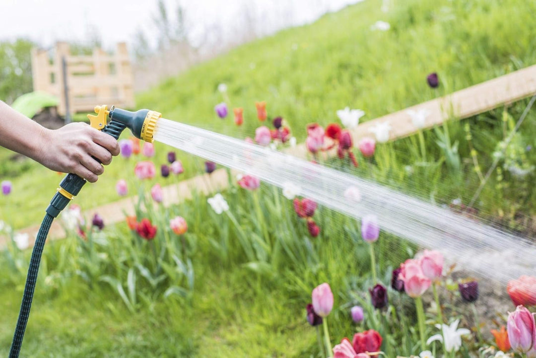 Steuber Flexibler Gartenschlauch Platinum GREEN mit 8 Sprühkopf-Funktionen, 16,5m, TÜV Süd Siegel, m