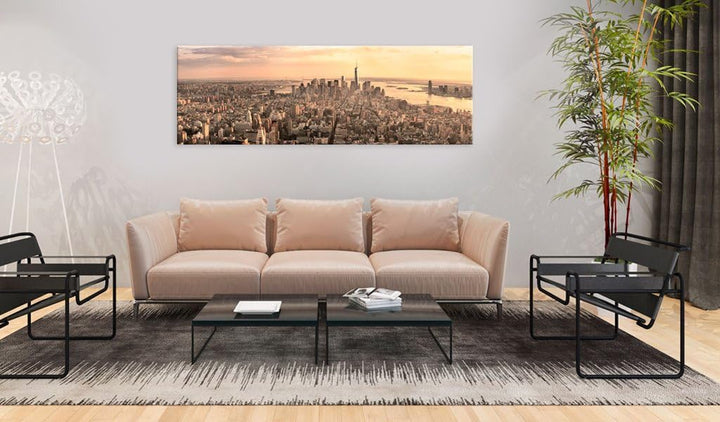 murando - Wandbilder XXL New York 135x45 cm 1 tlg - Wand Deko Vlies Leinwand Bilder Gross Wanddeko W