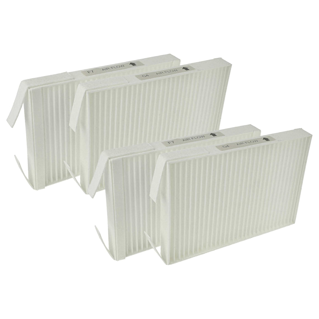 vhbw Filterset Ersatz für Wernig 527005400 für Lüftungsgerät - Luftfilter G4 / F7 (4 Stück), 18 x 12
