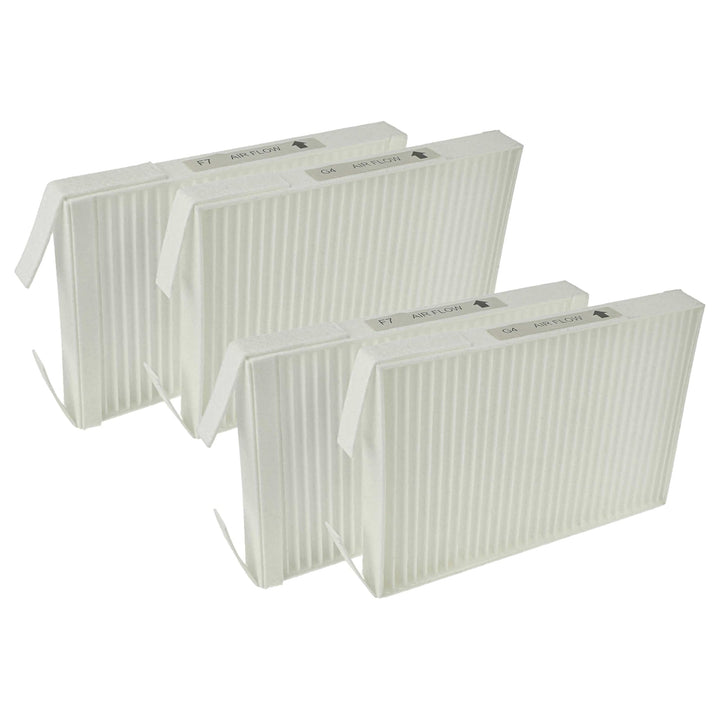 vhbw Filterset Ersatz für Wernig 527005400 für Lüftungsgerät - Luftfilter G4 / F7 (4 Stück), 18 x 12