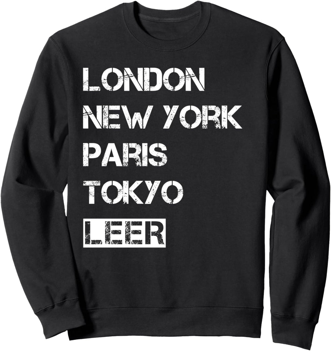 Meine Stadt! Geburtsort & Heimatliebe Leer Sweatshirt