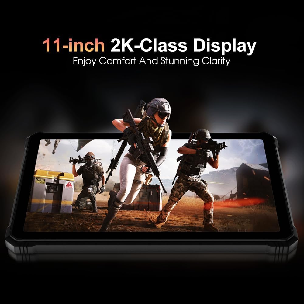 HOTWAV R9 Plus Outdoor Tablet 11 Zoll FHD+ 2025, 20080mAh Grosse Akku Rugged Tablet PC, 20GB+512GB/2