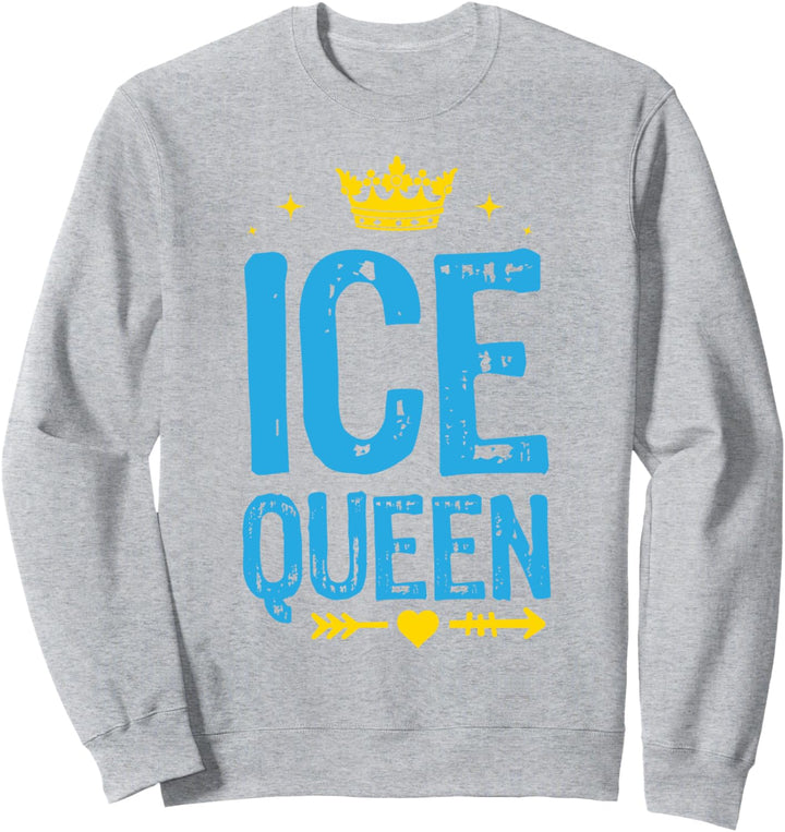 Eiskönigin Grafik, Eisfischrute für Karpfen und Hecht Sweatshirt