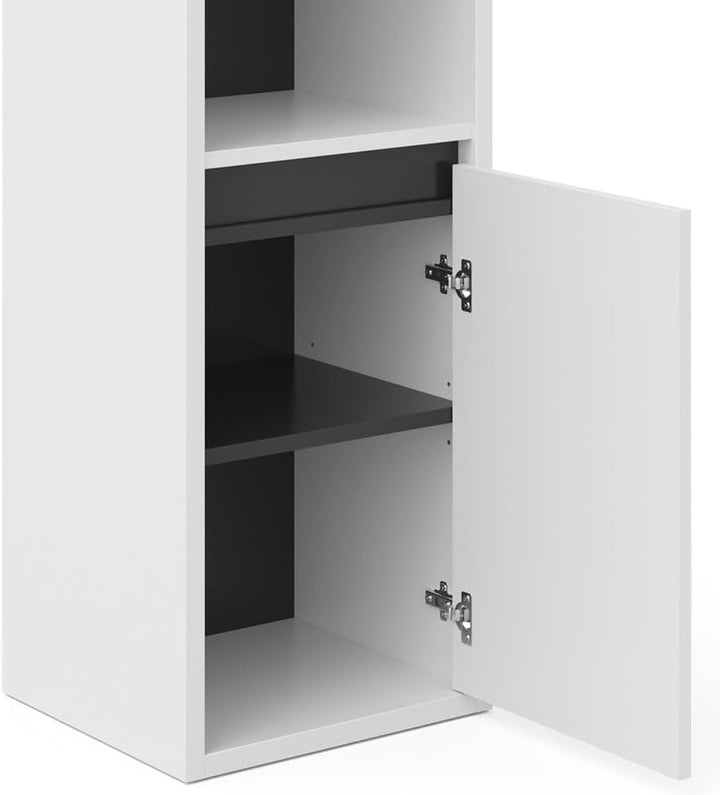 Vicco Midischrank Viola, Weiss/Anthrazit, 38 x 80 cm, Weiss