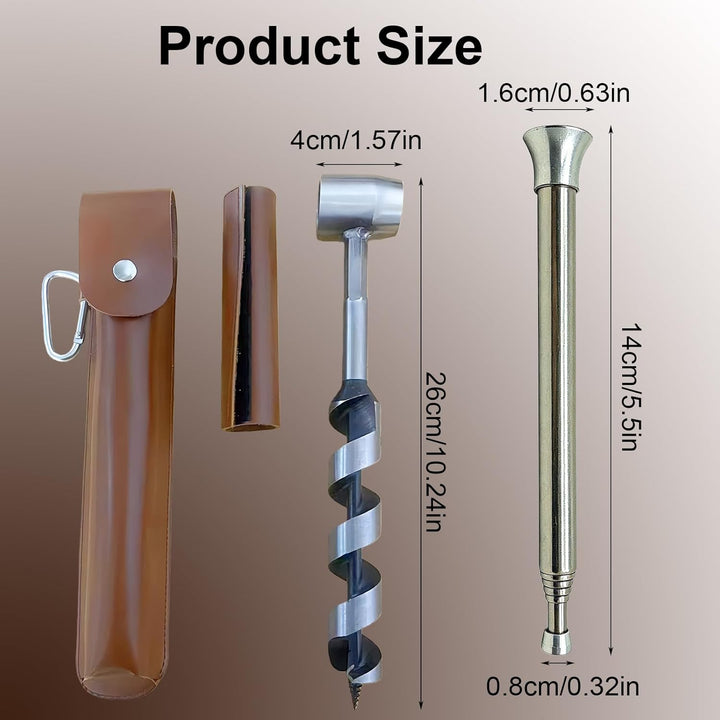 Bushcrafts Hand Auger, Handbohrer Bushcraft, Holzbearbeitung Handbohrer, Schlangenbohrer Bushcraft M