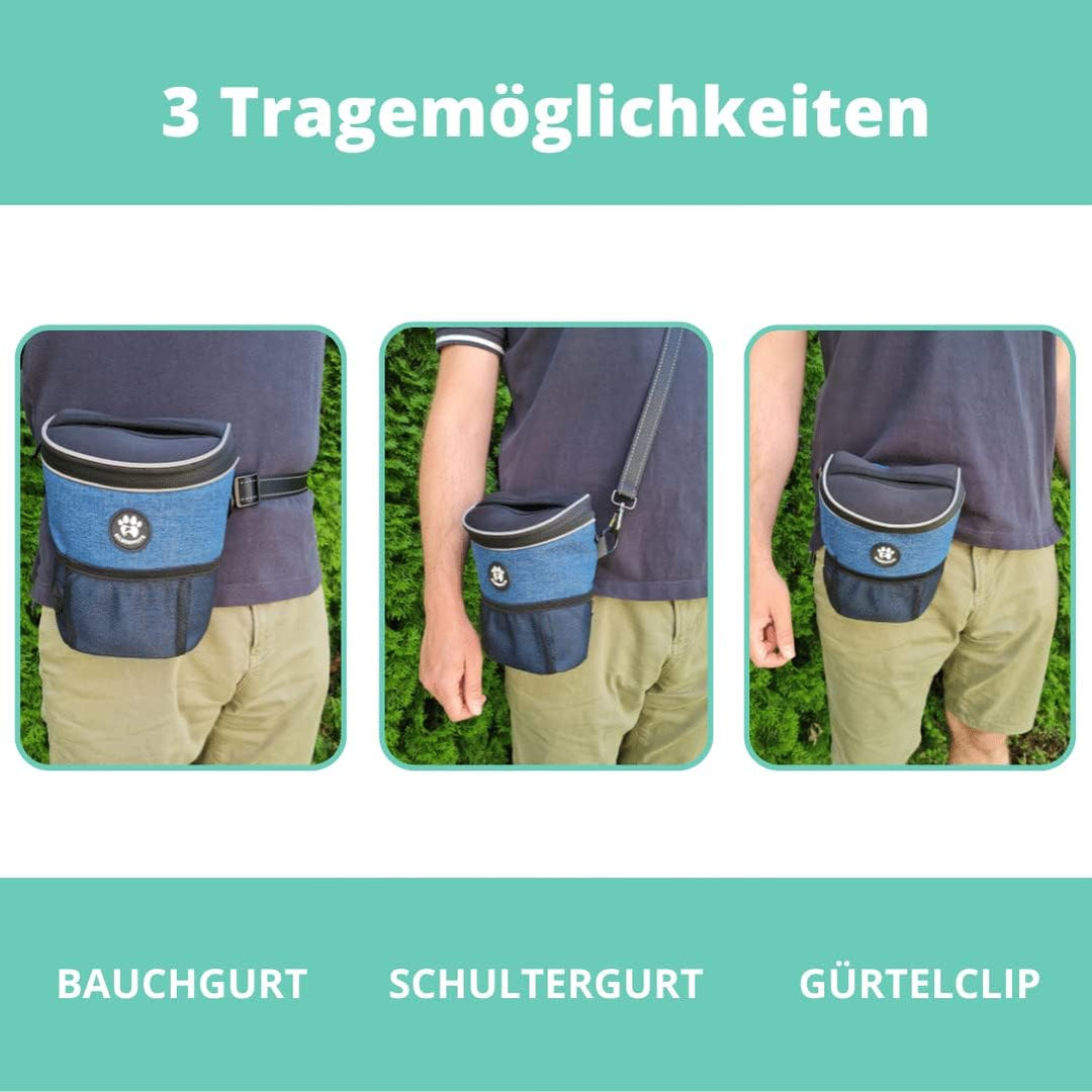 Premium Leckerlibeutel für Hunde - Perfekt für die Welpenerziehung & das Training - Funktional, prak