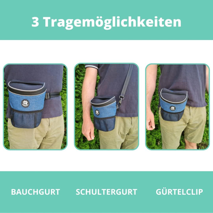 Premium Leckerlibeutel für Hunde - Perfekt für die Welpenerziehung & das Training - Funktional, prak