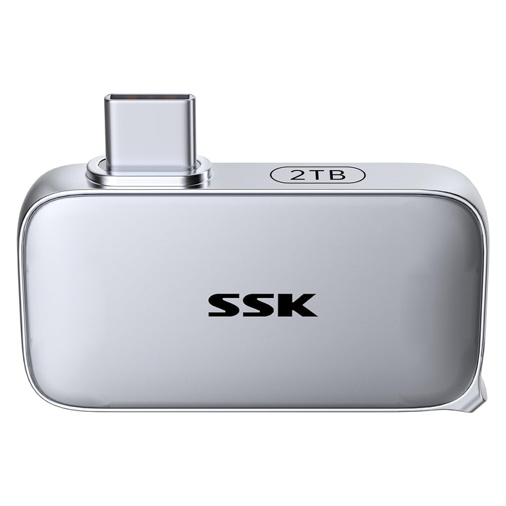 SSK 1TB Externe SSD, USB-C Portable SSD Festplatte Extern bis zu 1050MB/s | USB3.2 Gen2 Plug‑&amp;‑Play,