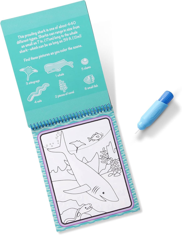 Melissa & Doug Wassereinfärbungsbrett – unter dem Meer | Aktivitätsbrett | Reisen | 3+ | Geschenk fü