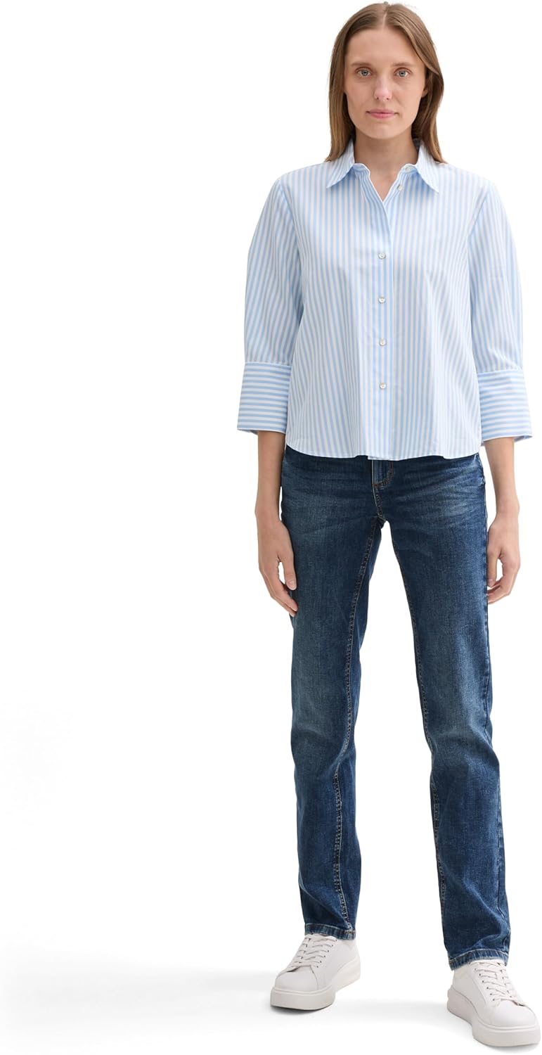 TOM TAILOR Damen Alexa Straight Jeans 26W / 30L 10281 - Mid Stone Wash Denim, 26W / 30L 10281 - Mid