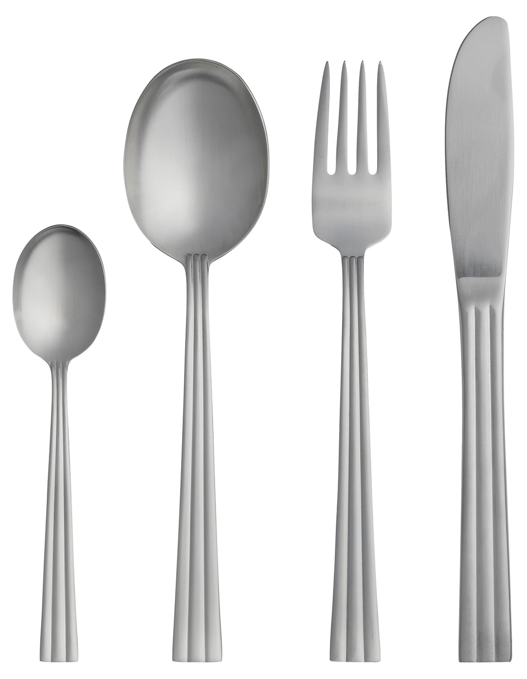 Gense Besteckset 16 Teilen Matter Stahl, Matter Stahl