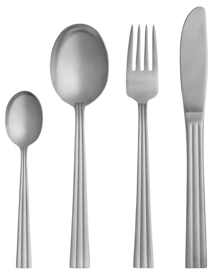Gense Besteckset 16 Teilen Matter Stahl, Matter Stahl