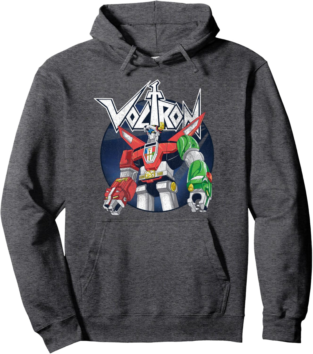 Voltron: Defender of the Universe Distressed Circle Portrait Pullover Hoodie
