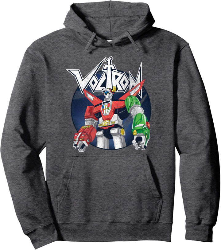 Voltron: Defender of the Universe Distressed Circle Portrait Pullover Hoodie