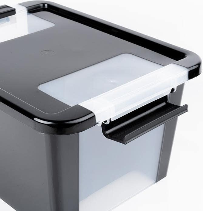 PROREGAL SuperSparSet 2x Mehrzweck Aufbewahrungsbehälter STORAGE mit Deckel | HxBxT 28x55x35cm | 40