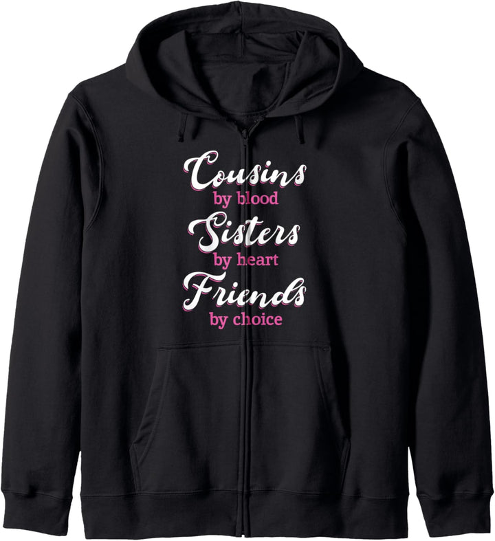 Cousinen Freunde Schwester Kusine Base Cousine Tante Familie Kapuzenjacke
