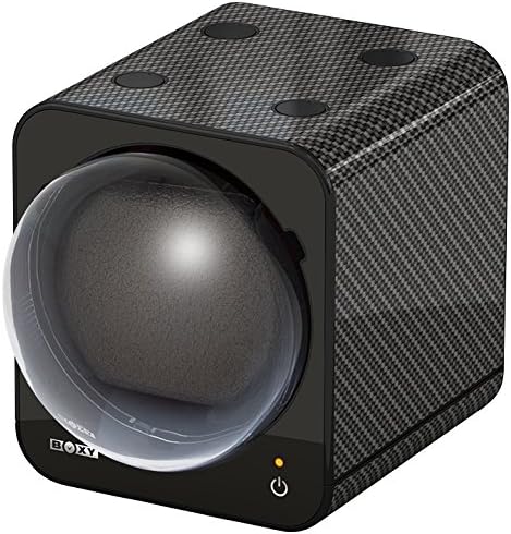 STARTERSET: Boxy Uhrenbeweger Fancy Brick Carbon - von Beco-Technic- (mit Stromadapter) …