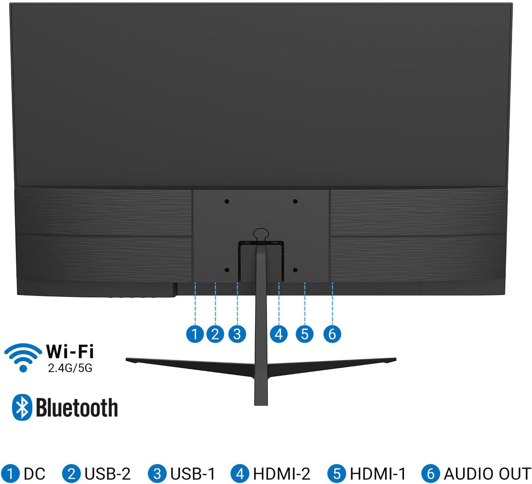 Antteq Smart Monitor 25 Zoll,FHD Android OS,Bluetooth Voice Remote Control,Google Chromecast Built i