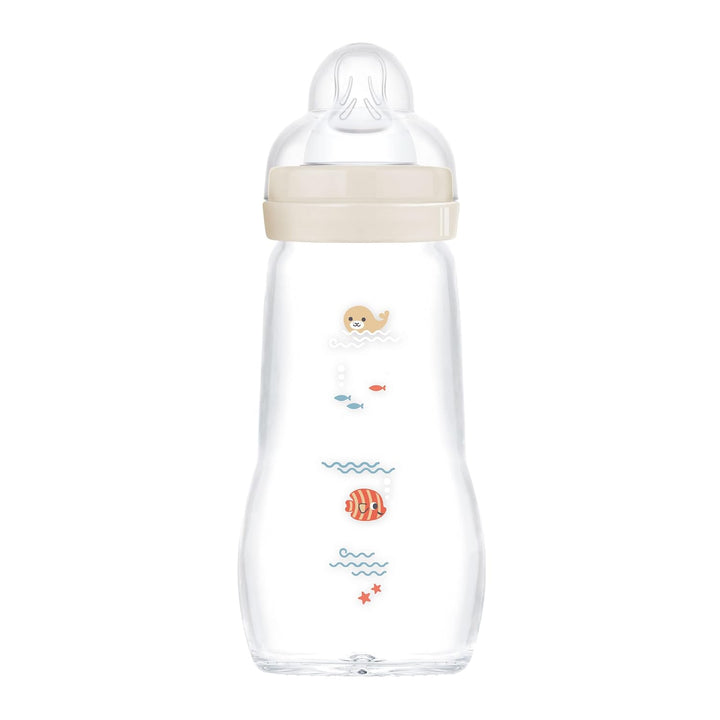 MAM Feel Good 260 ml, 0+ Mon., Robbe Beige/Clownfisch 260 ml, Beige/Clownfisch 260 ml