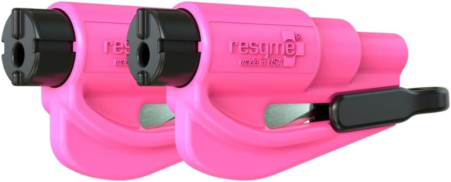 ResQMe GBO-RQMTWIN-PINK Das Rettungswerkzeug als Schlüsselanhänger, Rosa (Pink), 2er-Set 2er-Set Ros