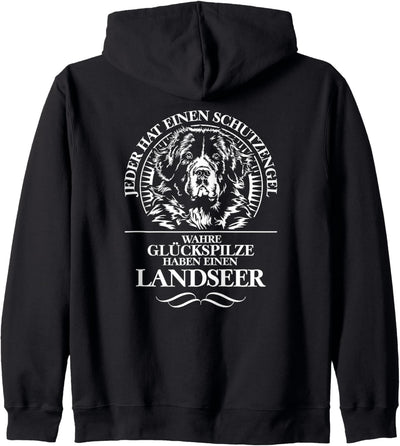 Landseer Schutzengel Hund Hunde Spruch Hunde Kapuzenjacke
