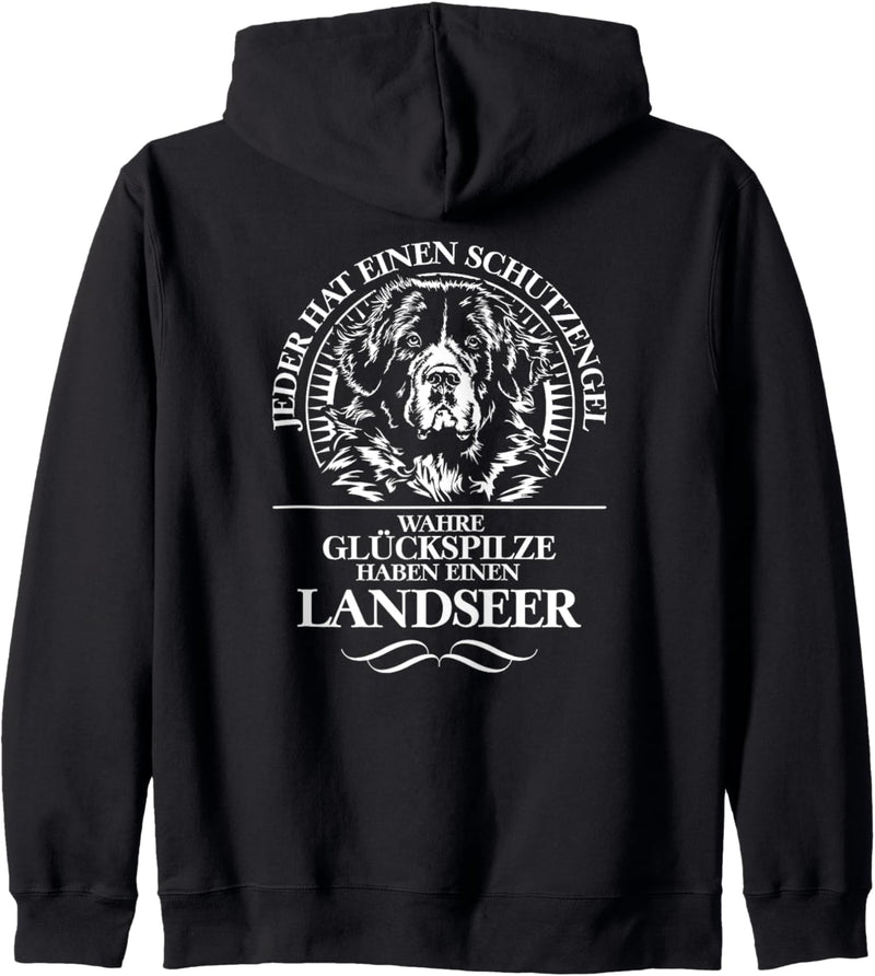 Landseer Schutzengel Hund Hunde Spruch Hunde Kapuzenjacke
