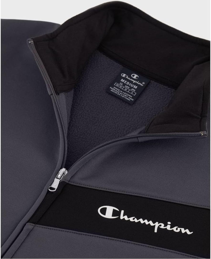 Champion Herren Legacy Sweatsuits Storm Fleece Full Zip Sportanzug, Grigio Grafite/Nero