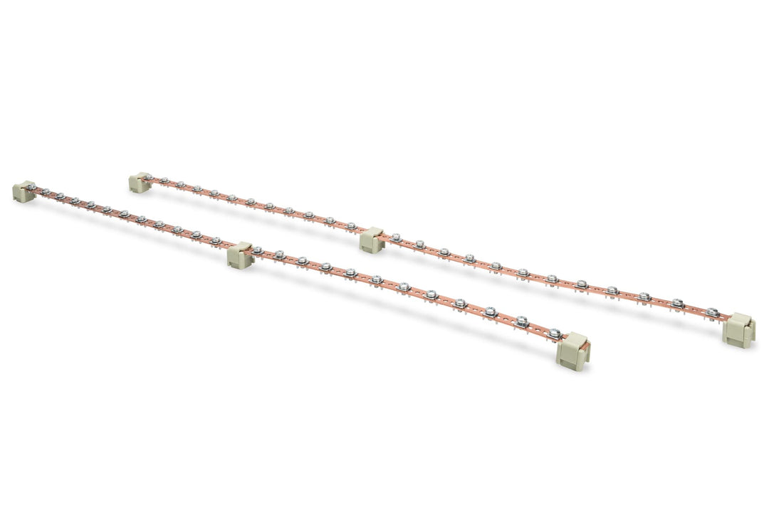 DIGITUS Potentialausgleichsschiene 2x 820 mm für Netzwerk- & Serverschränke, 2x 24 Verbinsungspunkte