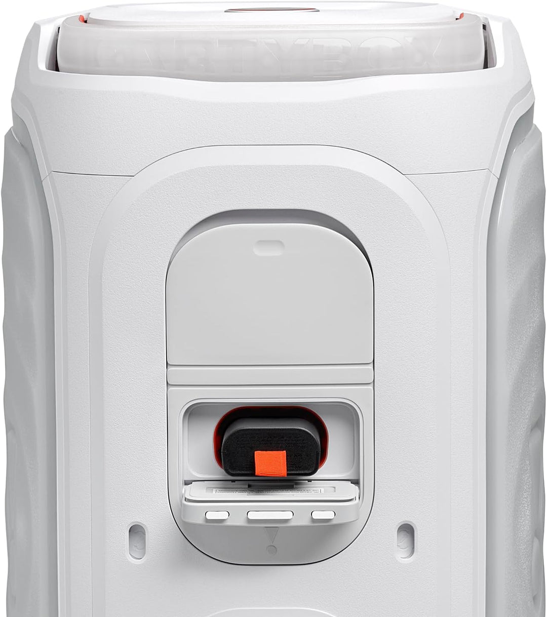 JBL PartyBox 130 tragbarer Partylautsprecher mit Klappgriff, Weiss | Bluetooth 5.3, Dynamischer Lich