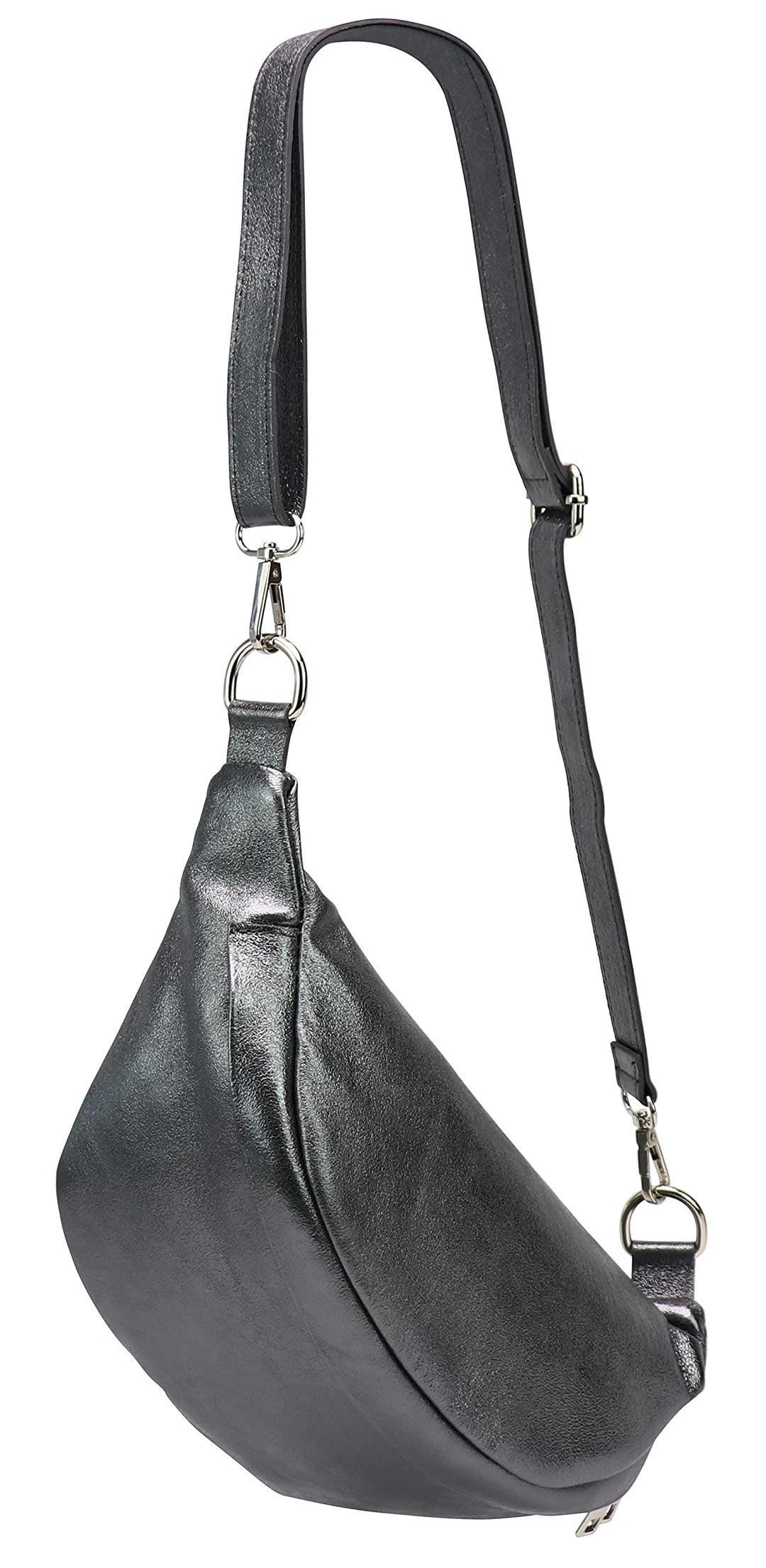 SH Leder ® echt Leder Hüfttasche Damen Herren Unisex Gürteltasche für Festival Reise Bauchtasche mit