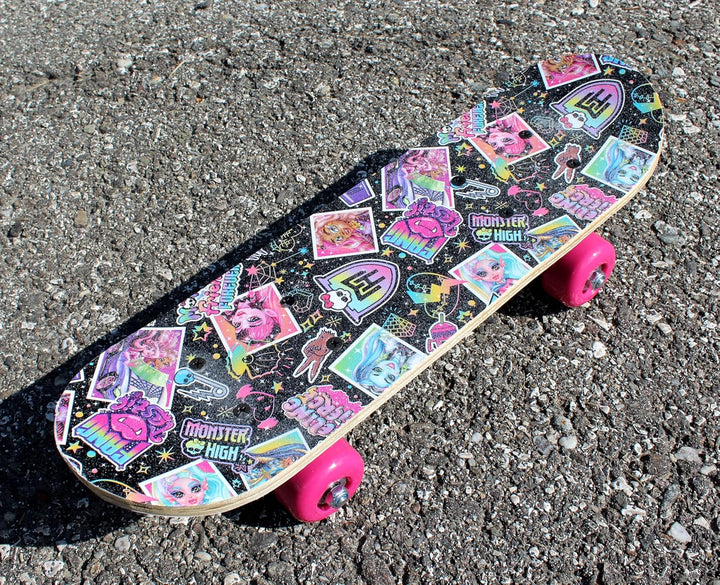 Monster High Mini Skateboard aus Holz 43x12x8 cm