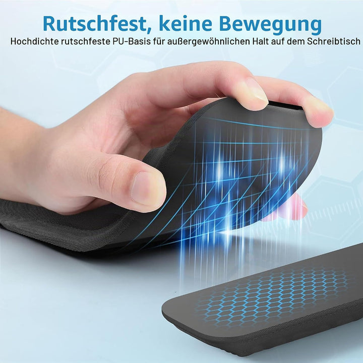 2PCS Handballenauflage Tastatur, L-förmige Armauflage Schreibtisch 30x10cm | Ergonomische Handgelenk